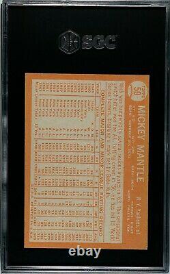 1964 Topps #50 Mickey Mantle New York Yankees HOF SGC 5 EX Outstanding Card