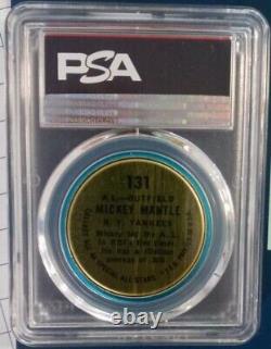 1964 Topps Coins #131 Mickey Mantle Left-Handed HOF PSA 7 NM