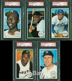 1964 Topps Giants High Grade Complete Set (60) with Mickey Mantle HOF PSA 9 MINT