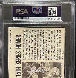 1964 Topps Giants Mickey Mantle Signed Autograph PSA DNA Auto Yankees 84310108