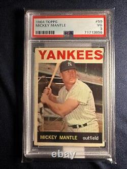 1964 Topps MICKEY MANTLE HOF NEW YORK Yankees #50 GRADED PSA 3 VG