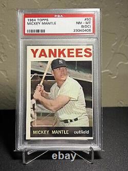1964 Topps Mickey Mantle #50 PSA 8 Offcentered