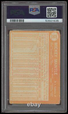 1964 Topps Mickey Mantle PSA 1 PR #50 Baseball Card