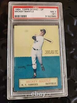 1964 Topps Stand Up Mickey Mantle Yankees HALL-OF-FAME PSA 7 NEAR MINT (ST)