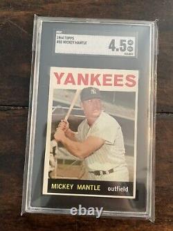 1964 topps mickey mantle #50 SGC 4.5 Very Clean And Great Eye Appeal