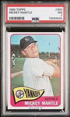 1965 Topps #350 Mickey Mantle Centered