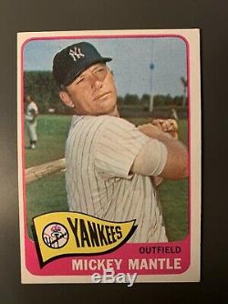 1965 Topps #350 Mickey Mantle EX Nice See Photos Yankees HOF