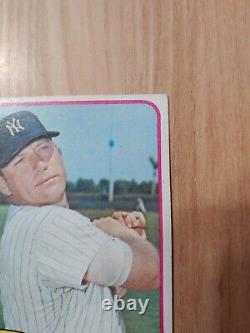 1965 Topps #350 Mickey Mantle New York Yankees Nicely Centered Nice Color Crease