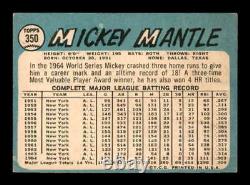 1965 Topps #350 Mickey Mantle VGEX X2369328