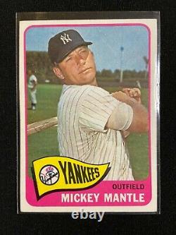 1965 Topps # 350 Mickey Mantle -new York Yankees- Beautiful Card