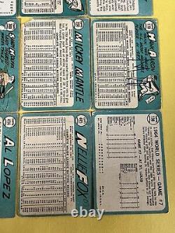 1965 Topps (9) HOF (Mickey Mantle, Aaron, Koufax.) Baseball Card Lot CgC605