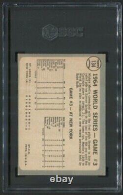 1965 Topps Baseball #134 MANTLE'S CLUTCH HOME RUN Mickey Mantle SGC 6 EX/NM