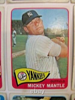 1965 Topps Baseball Near Complete Set (583/598) Mantle Carlton Rc Tons Of Stars