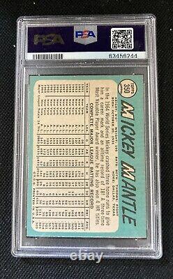 1965 Topps MICKEY MANTLE PSA 7 #350 MVP GREAT Center L/R Yankees GOAT