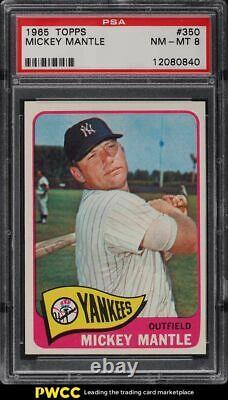 1965 Topps Mickey Mantle #350 PSA 8 NM-MT