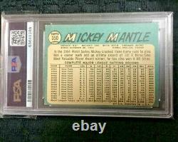 1965 Topps Mickey Mantle # 350 Psa 5 Ex