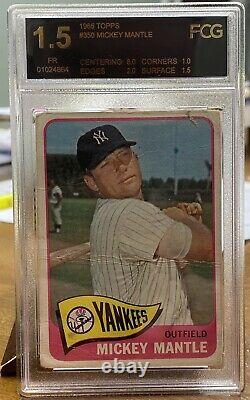 1965 Topps Mickey Mantle FCG 1.5