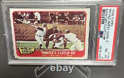 1965 Topps World Series Game 3 Mickey Mantle Clutch HR Card #134- PSA 8 NM-MT