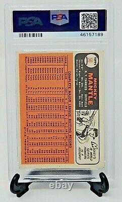 1966 Topps #50 HOF Yankess MICKEY MANTLE Vintage Baseball Card PSA 5.5 EXCELLENT