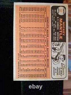 1966 Topps #50 Mickey Mantle N. Y. Yankees, HOF VG/ Exc