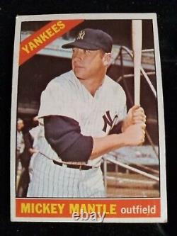 1966 Topps #50 Mickey Mantle N. Y. Yankees, HOF VG/ Exc