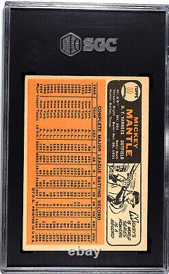 1966 Topps #50 Mickey Mantle New York Yankees HOF SGC 3.5 VG+