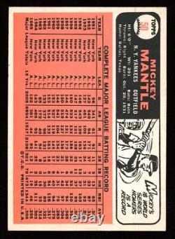 1966 Topps #50 Mickey Mantle VG-EX+ CENTERED J&J 003