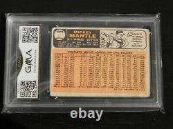 1966 Topps Mickey Mantle #50 Gma Authenticated/graded-nice Card