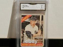 1966 Topps Mickey Mantle #50 Gma Authenticated/graded-nice Card