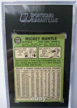1967 Mickey Mantle Topps #150 SGC 6 EX/NM 80