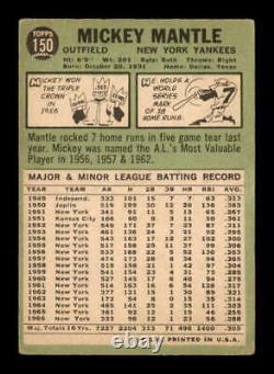 1967 Topps #150 Mickey Mantle G/VG X2484031