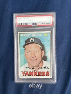 1967 Topps #150 Mickey Mantle New York Yankees HOF PSA 1