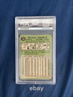 1967 Topps #150 Mickey Mantle New York Yankees HOF PSA 1