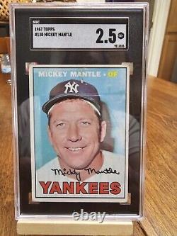 1967 Topps #150 Mickey Mantle SGC 2.5 GD+ HOF New York Yankees