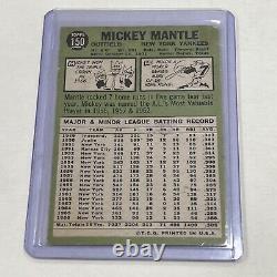 1967 Topps #150 Mickey Mantle Yankees HOF Vintage (no Crease)