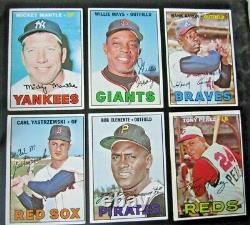 1967 Topps Baseball Near Complete Set (524/609) Mantle Seaver Sgc 6 + 21 Hi#s Ex