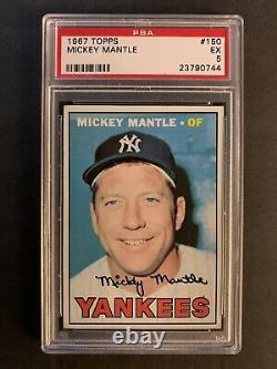 1967 Topps Mickey Mantle #150 Baseball Card PSA 5