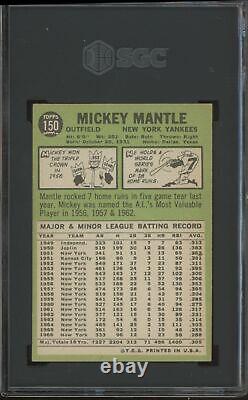 1967 Topps Mickey Mantle 150 Good Sgc 2 Baseball New York Yankees