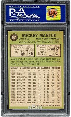1967 Topps Mickey Mantle #150 HOF PSA 7 Centered & High-End