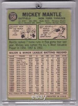 1967 Topps Mickey Mantle #150 New York Yankees (poor/good) HOF