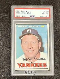 1967 Topps Mickey Mantle #150 PSA 4 VG-EX HOF New York Yankees Legend