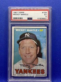 1967 Topps Mickey Mantle PSA 5 New York Yankees