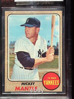 1968 Topps #280 Mickey Mantle New York Yankees BVG 6 EX-MT