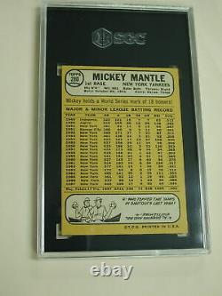 1968 Topps #280 Mickey Mantle New York Yankees SGC 5-EX
