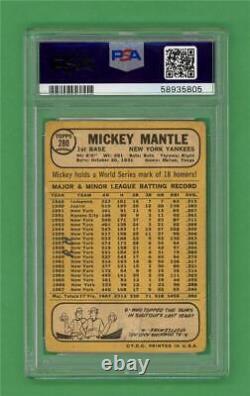 1968 Topps #280 Mickey Mantle PSA Poor 1 New York Yankees baseball card