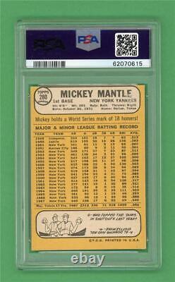 1968 Topps #280 Mickey Mantle PSA VG-EX 4 New York Yankees baseball card