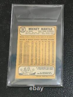 1968 Topps # 280 Mickey Mantle SGC 5 EX New York Yankees