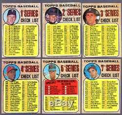 1968 Topps Baseball Complete Set 1-598 Nolan Ryan Rc & Mickey Mantle Psa 4
