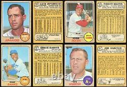 1968 Topps Baseball Complete Set in Collector Grade with PSA Stars