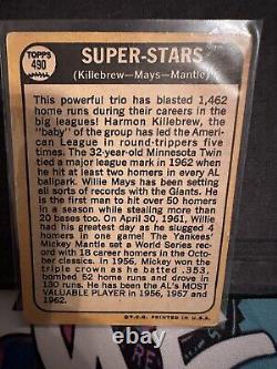 1968 Topps Baseball Super Stars Killebrew Mays Mickey Mantle 490